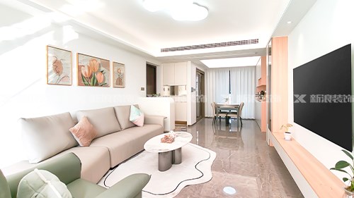 120m²現(xiàn)代奶油溫馨小家，我超愛|長沙全屋整裝